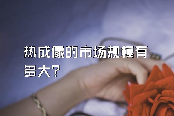 热成像的市场规模有多大？