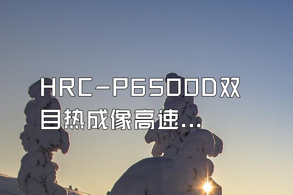 HRC-P6500D双目热成像高速球型摄像机