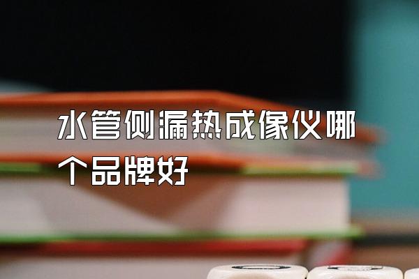 水管侧漏热成像仪哪个品牌好