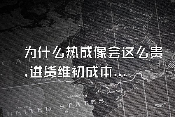 为什么热成像会这么贵,进货维初成本到底是多少?