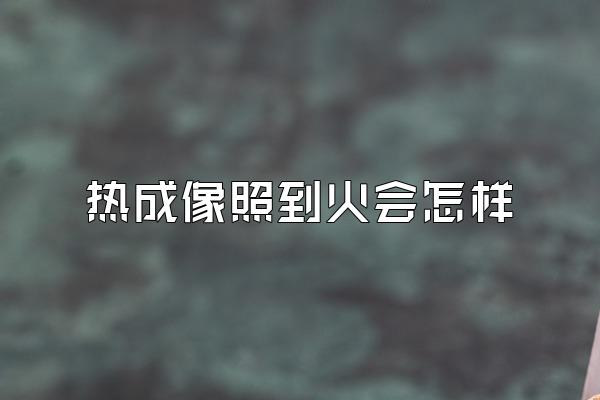 热成像照到火会怎样