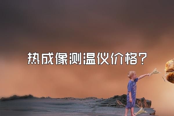 热成像测温仪价格?