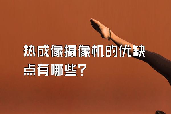 热成像摄像机的优缺点有哪些?