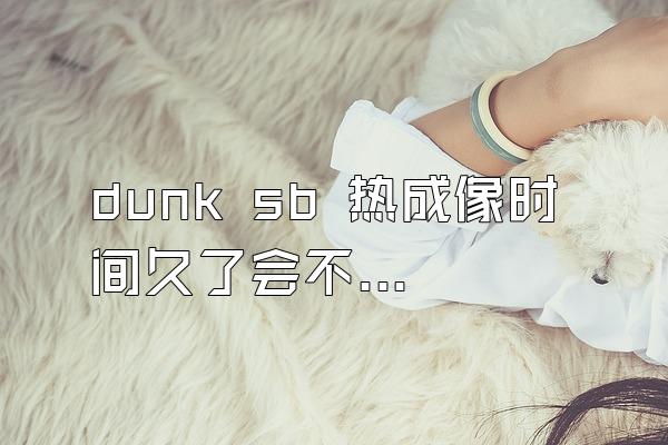 dunk sb 热成像时间久了会不变色吗