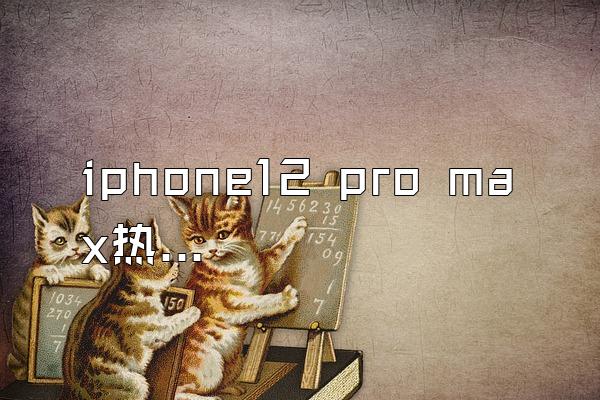 iphone12 pro max热成像