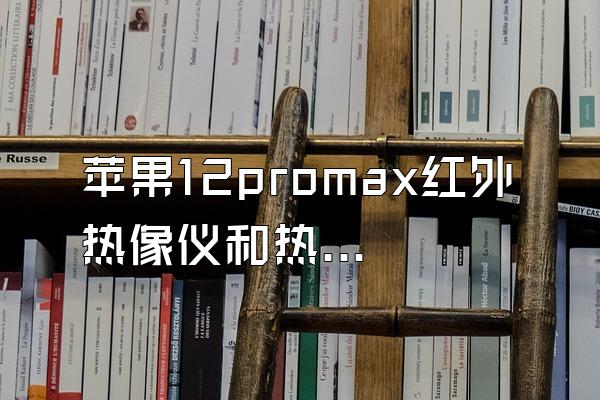 苹果12promax红外热像仪和热成像