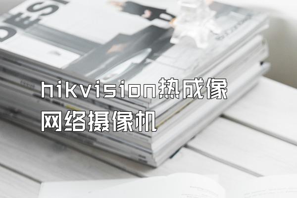 hikvision热成像网络摄像机