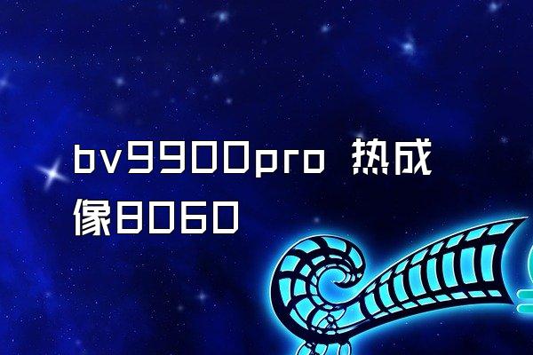 bv9900pro 热成像8060