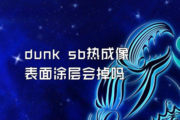 dunk sb热成像表面涂层会掉吗