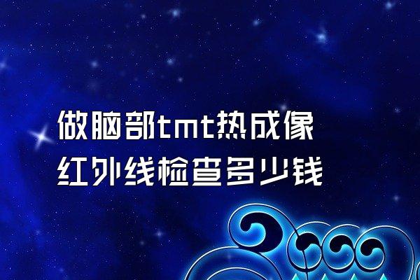 做脑部tmt热成像红外线检查多少钱