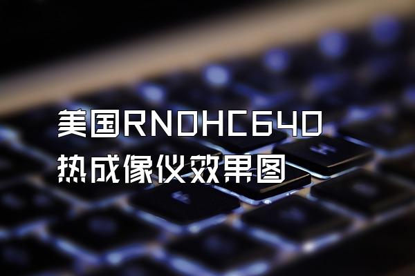 美国RN0HC640热成像仪效果图