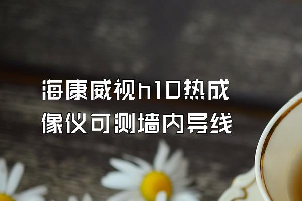 海康威视h10热成像仪可测墙内导线