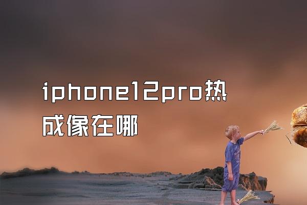 iphone12pro热成像在哪