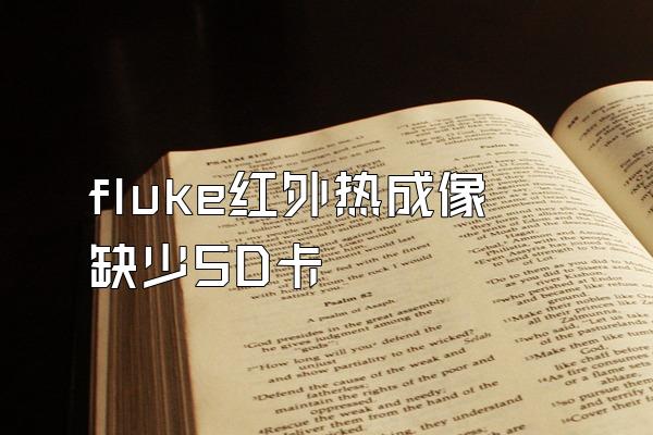 fluke红外热成像 缺少SD卡