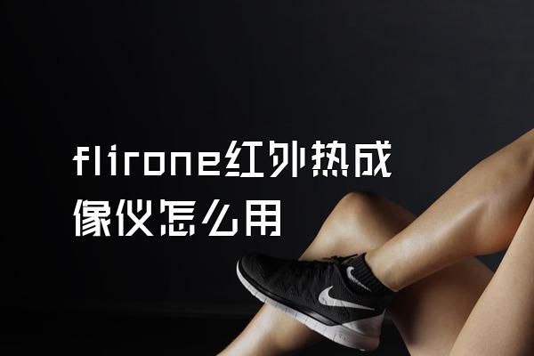 flirone红外热成像仪怎么用