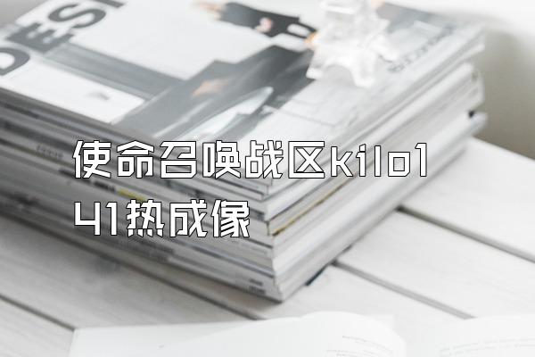 使命召唤战区kilo141热成像