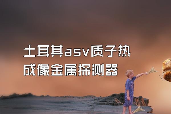 土耳其asv质子热成像金属探测器