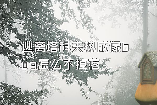 逃离塔科夫热成像bug怎么不掉落