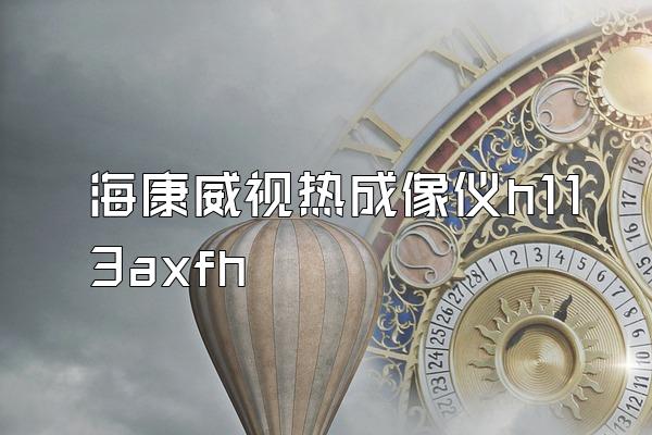 海康威视热成像仪h113axfh