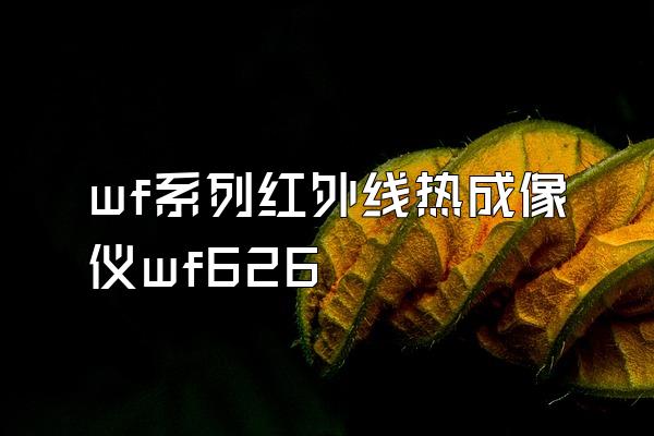 wf系列红外线热成像仪wf626