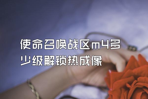 使命召唤战区m4多少级解锁热成像