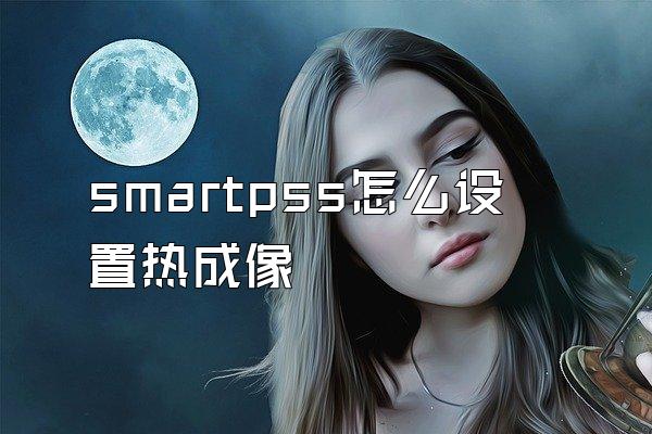 smartpss怎么设置热成像