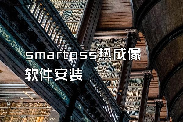 smartpss热成像软件安装