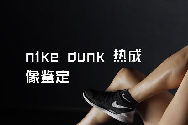 nike dunk 热成像鉴定