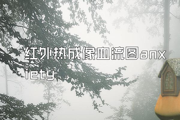 红外热成像血流图anxiety