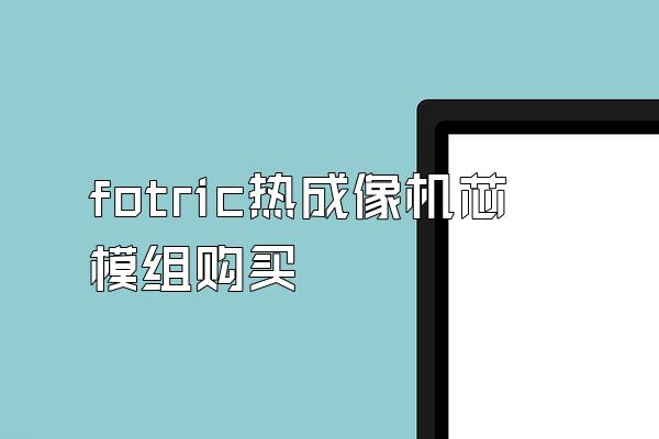 fotric热成像机芯模组购买