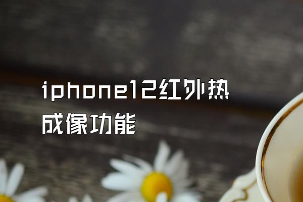 iphone12红外热成像功能