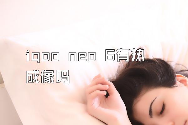 iqoo neo 6有热成像吗