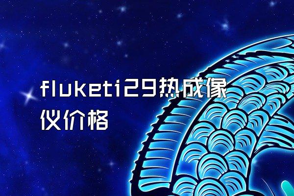 fluketi29热成像仪价格