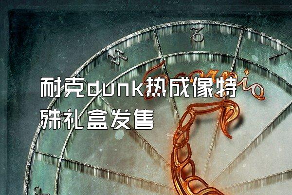 耐克dunk热成像特殊礼盒发售