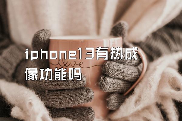 iphone13有热成像功能吗